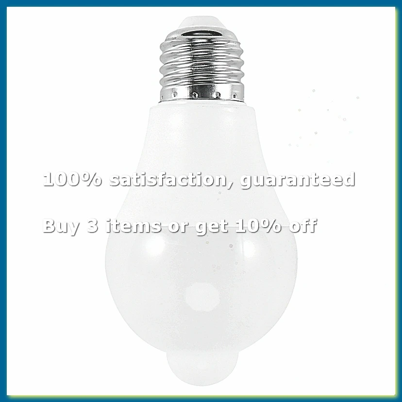 12W Motion Sensor Light Bulb,Outdoor/Indoor Movement Activated Security LED Bulb,1000LM,E26/B22,3500K Warm White