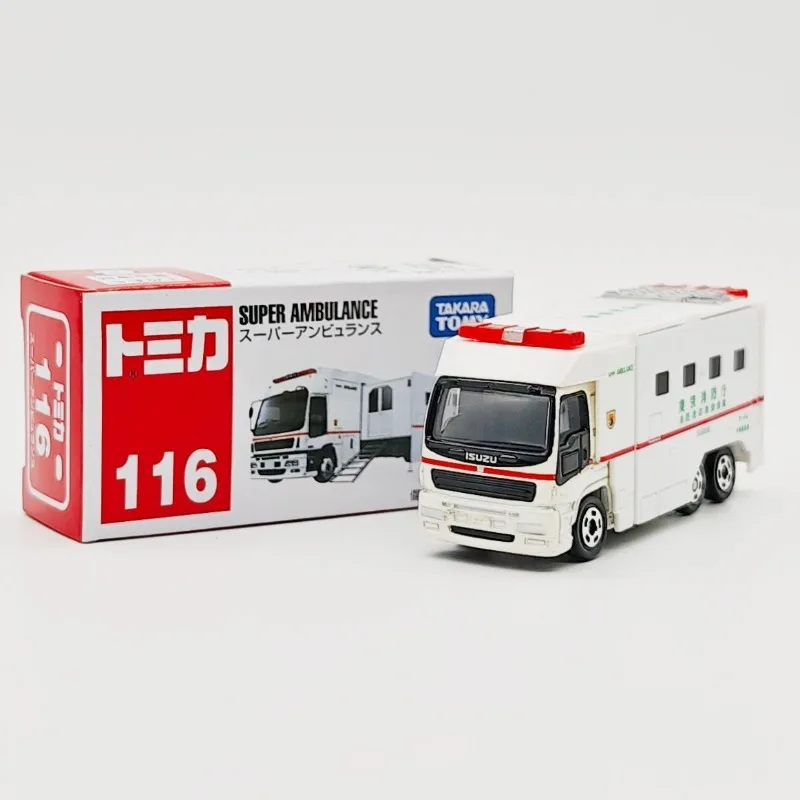 

TAKARA TOMY Tomica Domycar Alloy Car Model No.116 Mobile Fire Station Static Model Ornament Ideal Boy Toy Car Gift