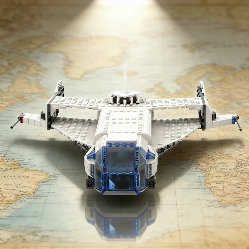 

512pcs MOC Police III High Speed Interceptor Spaceship Space Model Building Blocks DIY Gift Creative Collectible Display Decor