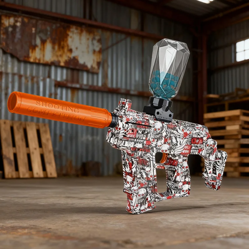 총 장난감 전기 볼 블래스터 권총 사격 스포츠 게임 야외 고속 충전식 인터랙티브 게임 소년 성인 선물용