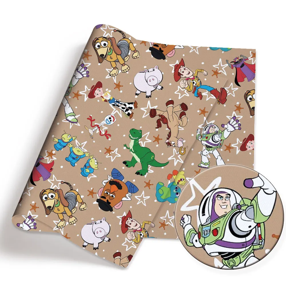 BEAST KINGOM co-branded cartoon 140x50CM fabric cartoon patchwork children's home textile sewing doll skirt curtain girl skirt 1