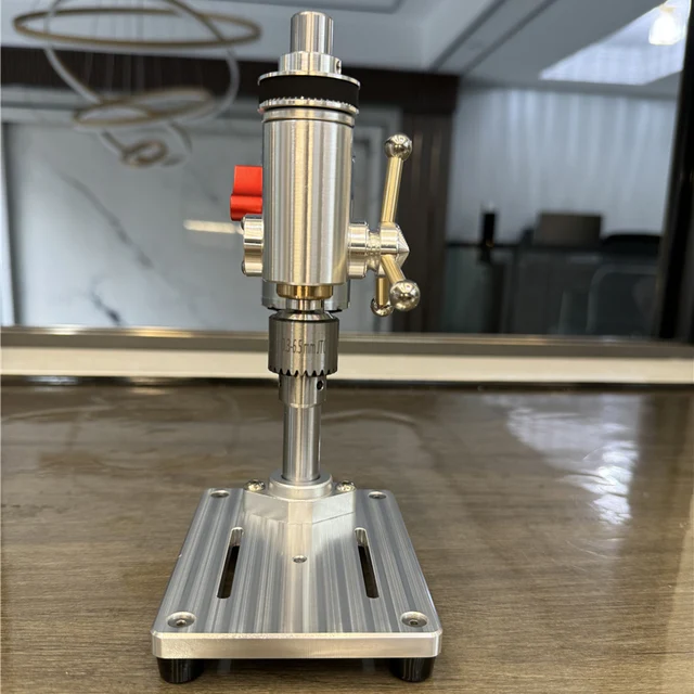 Mikro wiertarka stołowa do obróbki drewna Mini wiertarka stołowa precyzyjna mikro wiertarka pas synchroniczny 0.3-6.5mm 220v