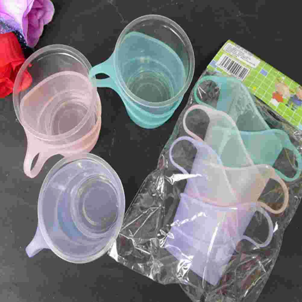 24pcs Disposable Paper Cup Holder Anti-scald Insulated Plastic Cup Stand Heat-resistant Cup Cover Holder (Mixed Color)