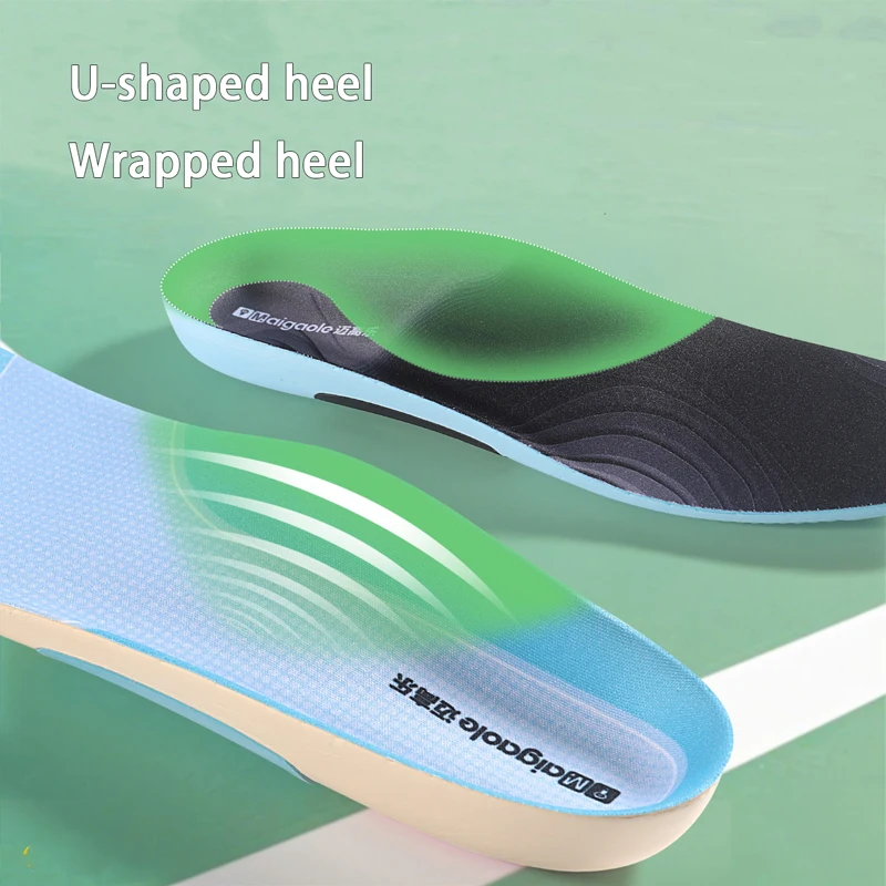 Orthopädische Einlegesohlen für Plattfüße, für Damen und Herren, mit Fußgewölbestütze, stoßdämpfende Schuhsohle, bequeme Lauf- und Sport-Einlagen. – Detail 7