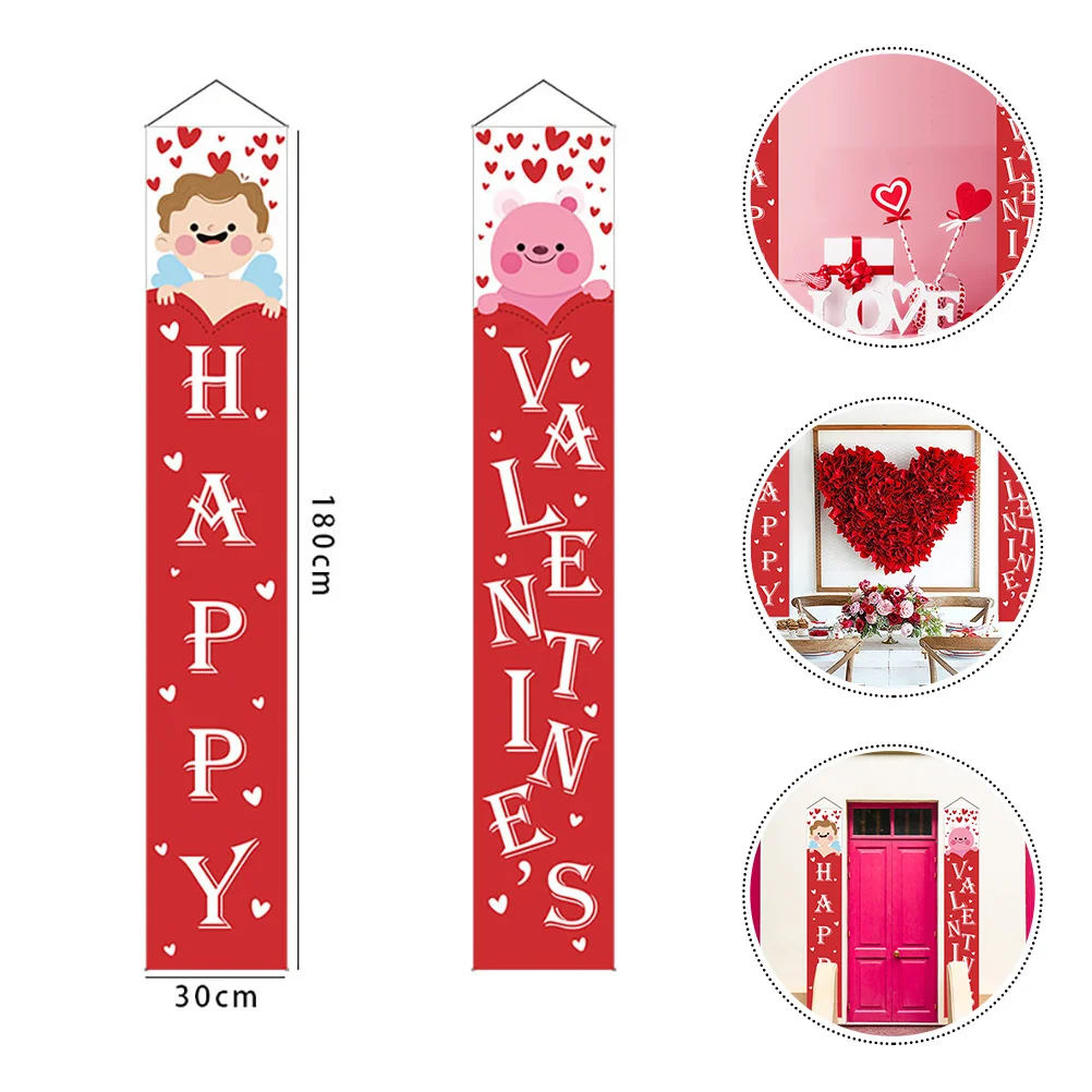 

Valentines Door Banner Decorations The Emblems Valentine's Day Couplet Ornament