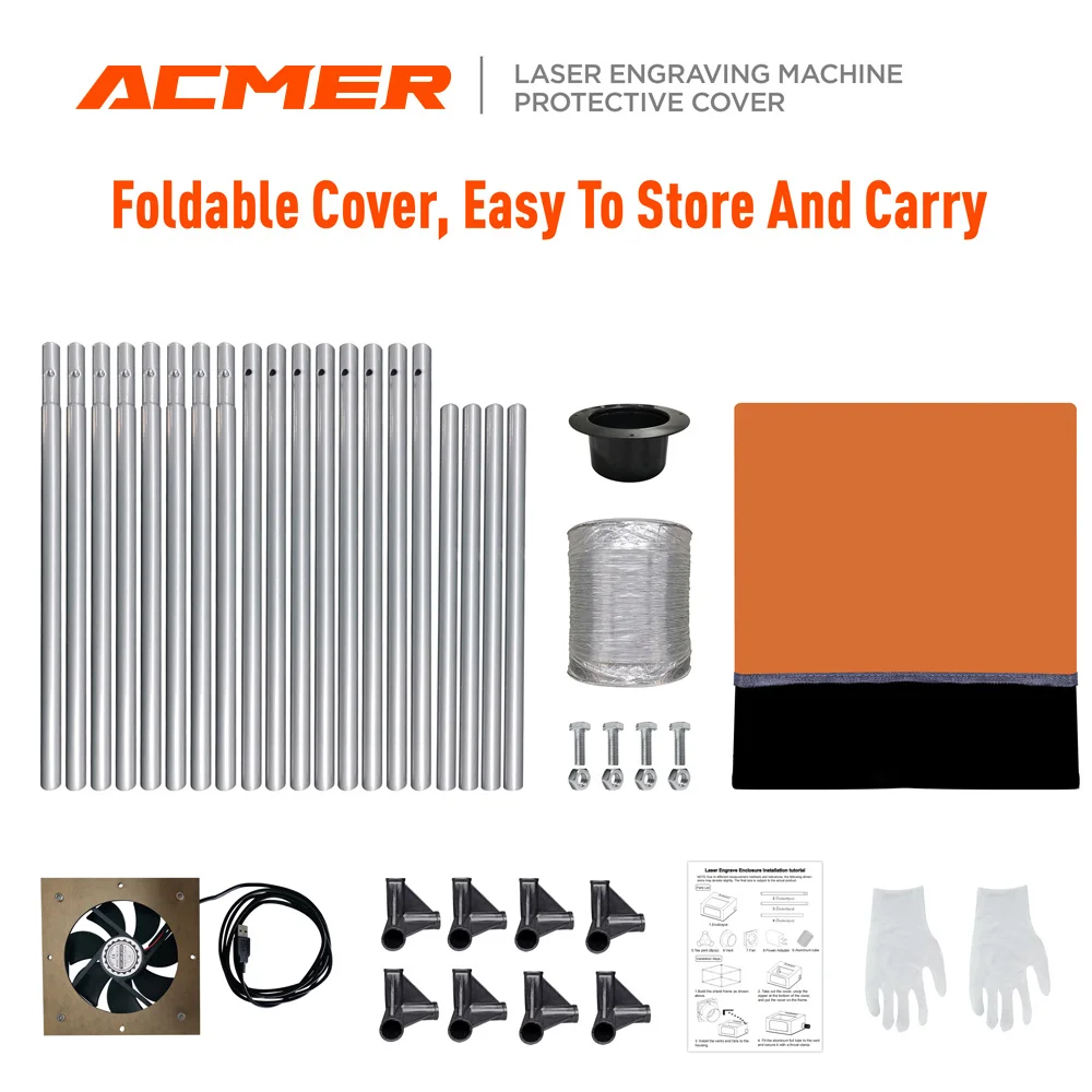 ACMER-R10 Laser Engrave Machine Enclosure Fireproof and Dustproof Protective