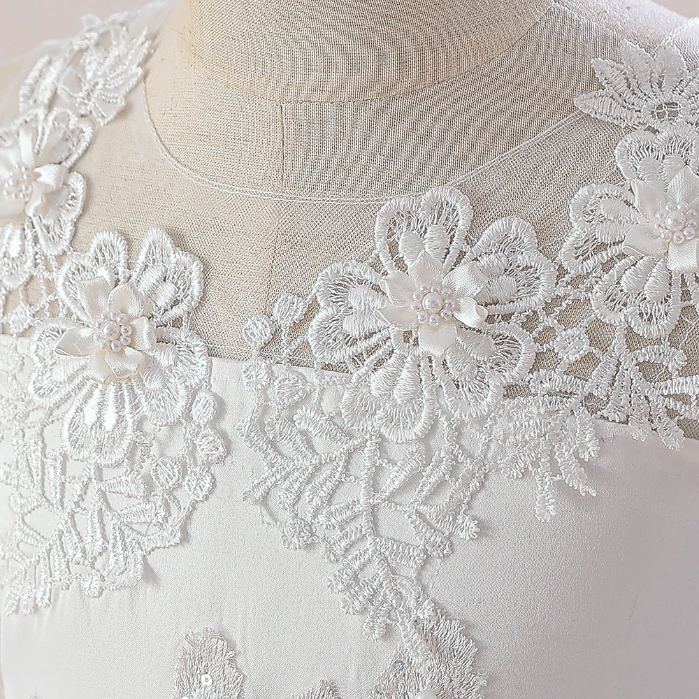 Girls Princess Dress Kids Formal Ceremony Long Prom White Evening Party Vestidos Flower Wedding Party Bridesmaid Pageant Gown