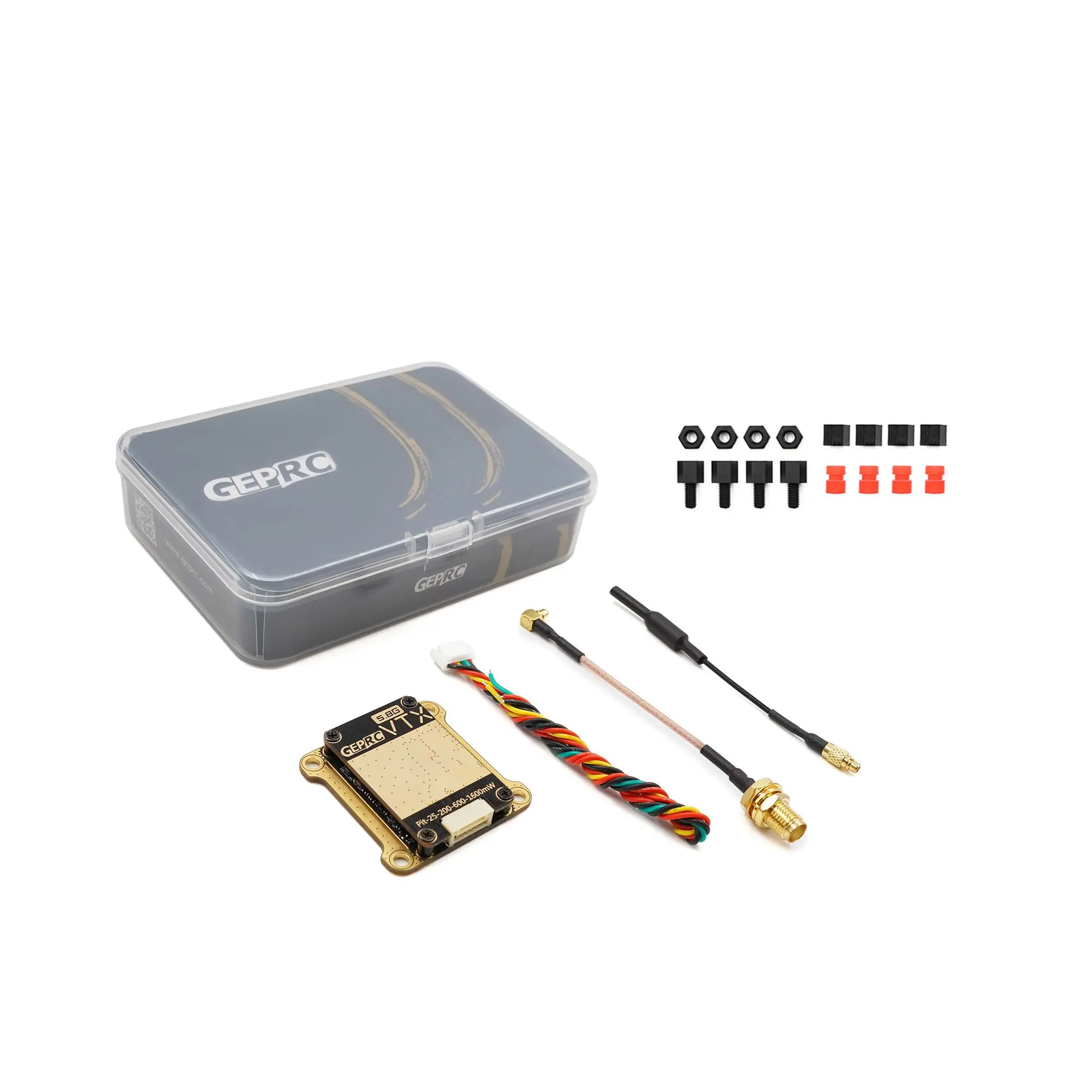 

GEPRC RAD VTX 5.8G 1.6W 40CH PITMode 25mW 200mW 600mW 1600mW Adjustable Video Transmitter 30X30mm 2-8S for FPV Long Range Drones