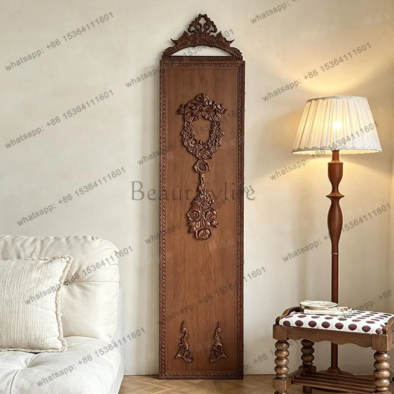XX.Antique Unbreakable Mirror Decor Retro Universal Custom Floor Mirror Decor Art Bedroom Decorative Lustro Home Decor Living Ro