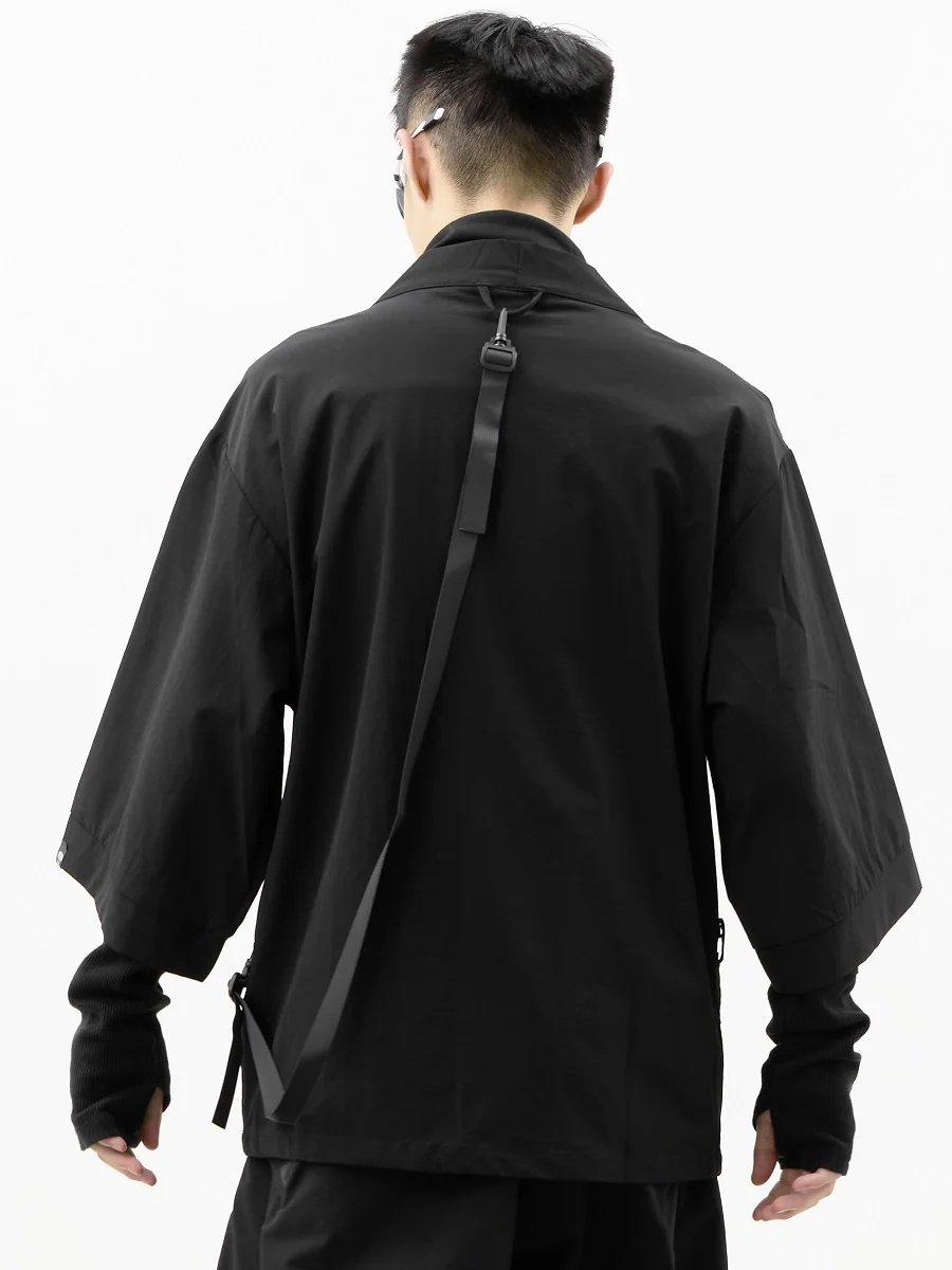 WHYWORKS 19SS ninja style black Taoist robe 3m scotchgard waterproof lightweight jackets KIMONO COAT tech wear dark wear