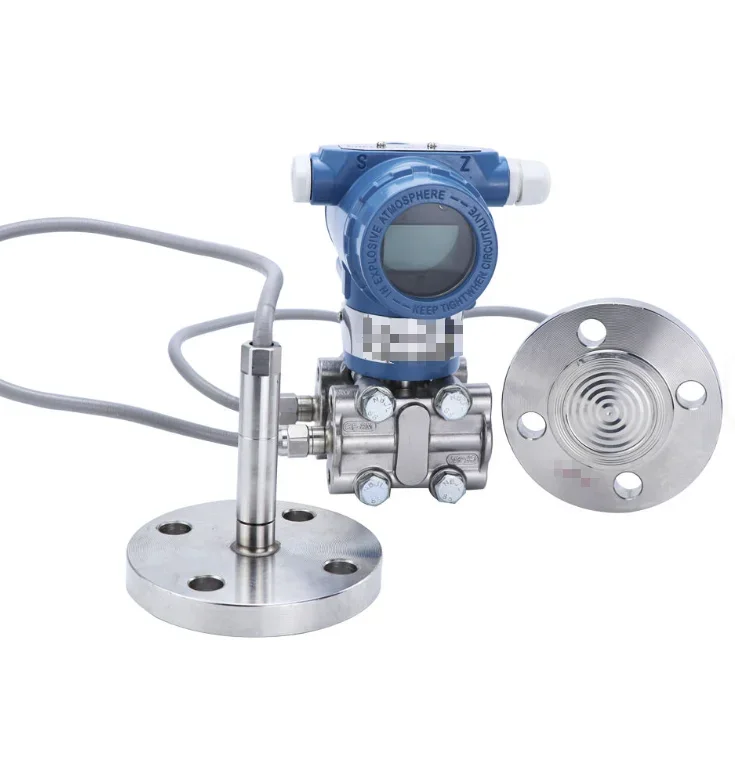 Capacitance Differential Pressure Level Transmitter, Double Flange Liquid Level Gauge for Pressure Tank 4-20mA