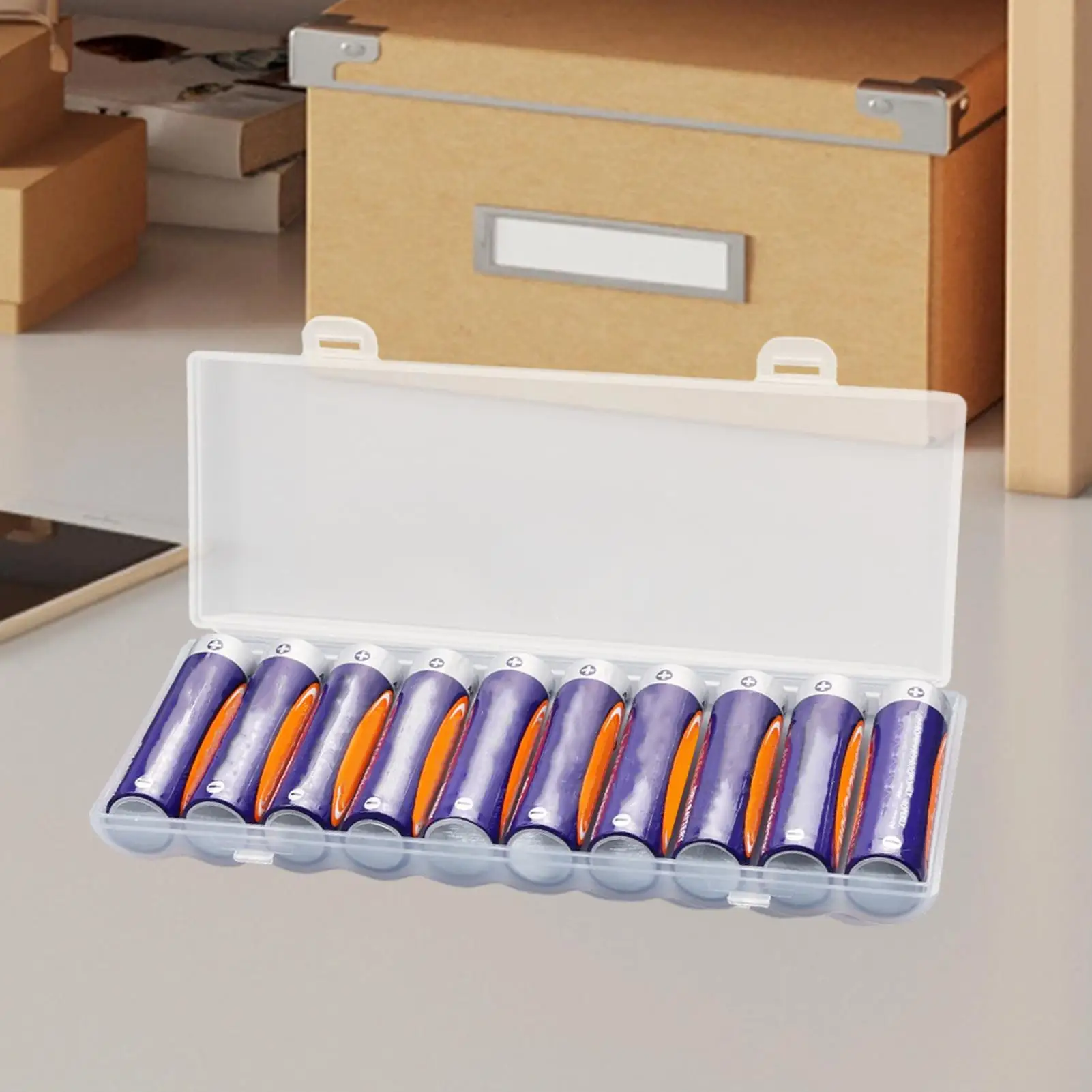 AA Battery Storage Case Battery Protective Box Battery Storage Holder Box For Holding 10 grids AA Batteries Battery Storage Case