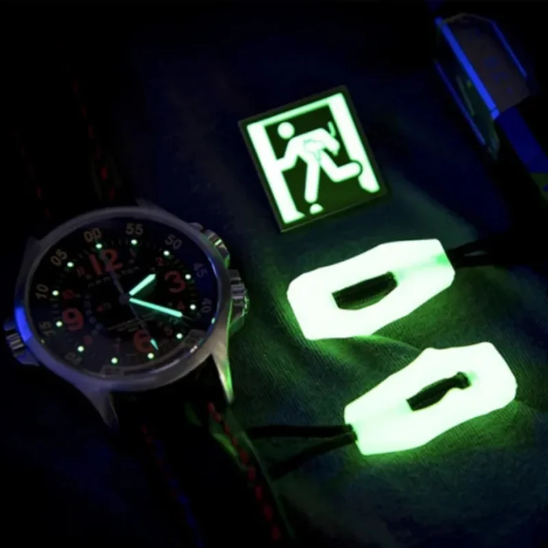 20Pcs Luminous Zipper Pull Rope Glow in The Dark Zipper Head Anti-lost Backpack Clothes Jackets DIY Repair Kit Sewing Tool