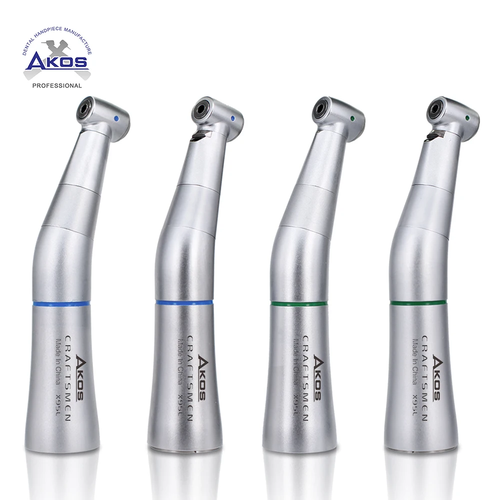 KV E20L Type Dental Low Speed Handpiece Contra Angle Kavo 1:1 4:1 With / None Optic Fiber Blue Rings Green Rings