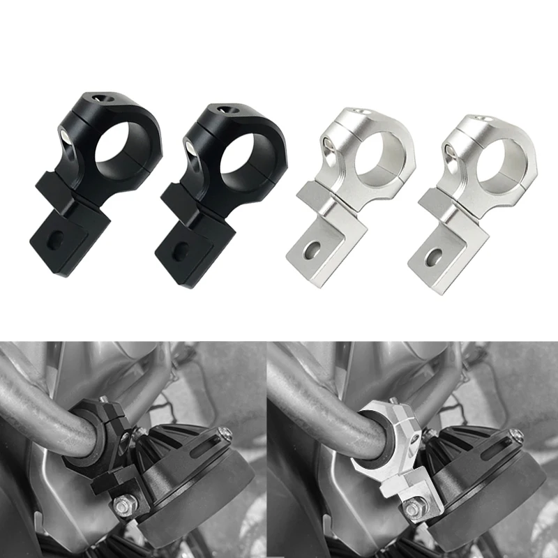 2pcs Fog Lights Brackets For BMW R1200GS R1250GS R 1200 GS LC R 1250 GS ADV 2004-2023 2022 Auxiliary Lights LED Lights Bracket