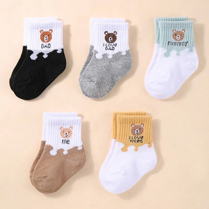 5 Pairs Baby Socks Low Cut Stretch Ankle Socks Infant Socks for Newborn Toddler Boys Girls Baby