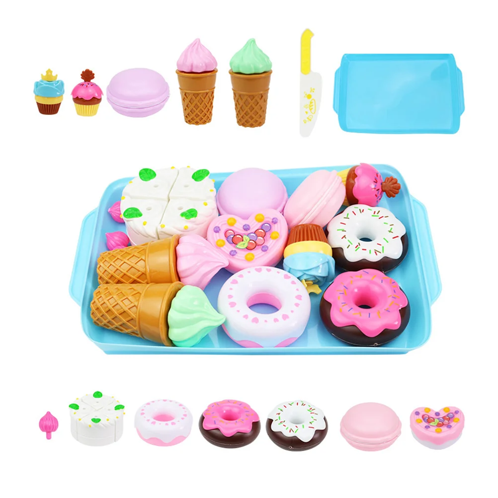 

Pretend Play Cutting Toys Childrens Simulation Dessert Kids Cake Plastic Educational