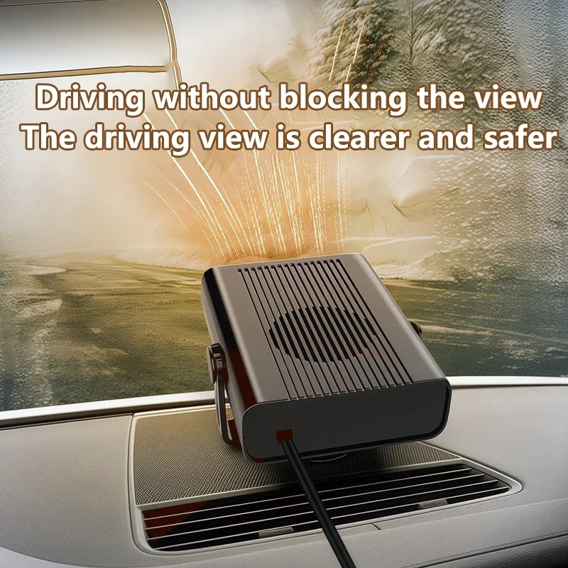 Lenovo ThinkPlus Car Heater 12V Electric Heating Fan Electric Heater Fan Windshield Defogging Demister Defroster Car Supplies