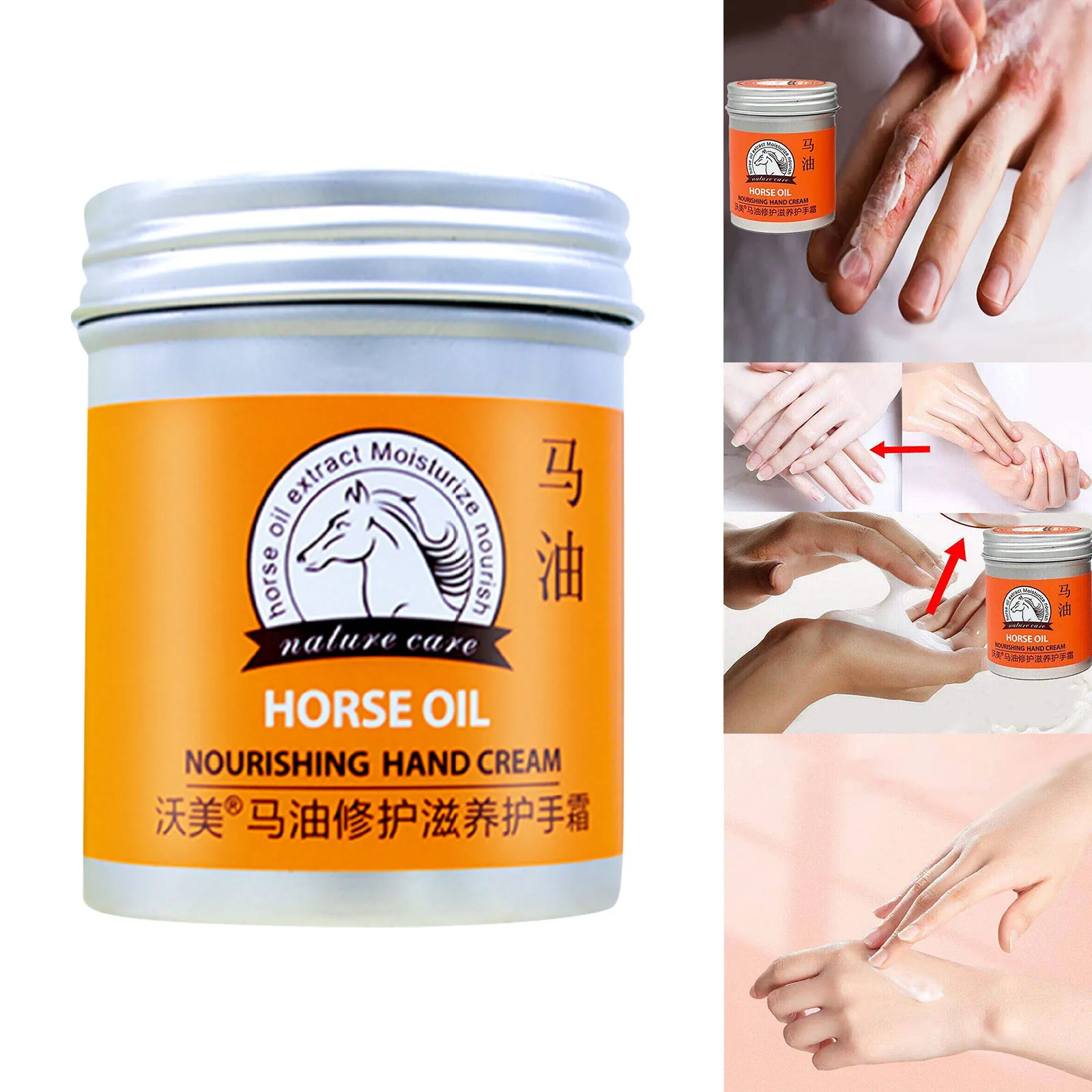 Hand Creams Moisturizing Creams Horse Oil Dry Skin Care Cracked Skin Moisturizer Hot products popular choice Gifts For Friends