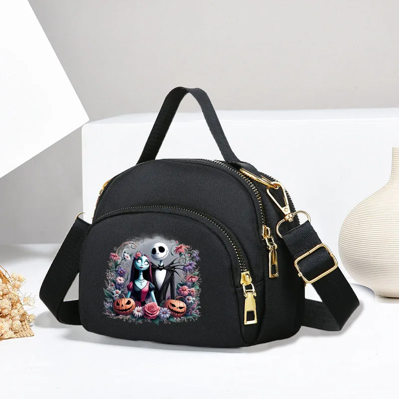 

The Nightmare Before Christmas Shoulder Bags Girl Kawaii Anime Crossbody Bag Women Large Capacity Fashion Handbag Storage Bags