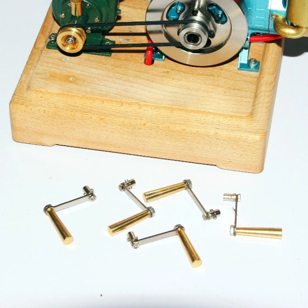 Modelo de motor csion, peças decorativas de metal, mini manivela, alça dourada, decoração, modelo de motor, peças decorativas