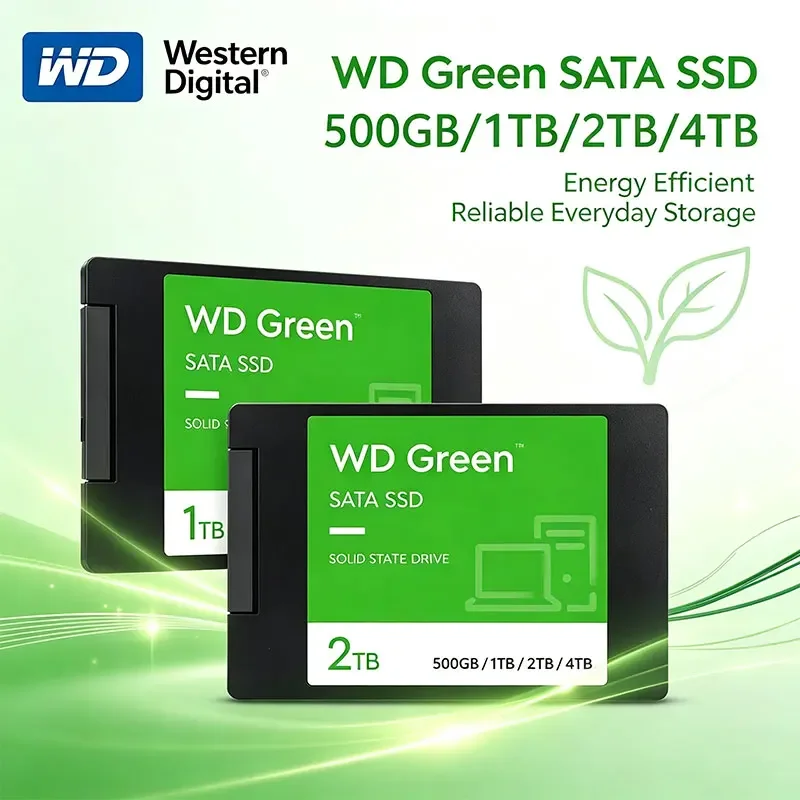Original WD Green 250GB 1TB 2TB SATA SSD 2.5" SATA3 Internal Solid State Disk For Notebook Desktop PC Hard Drive