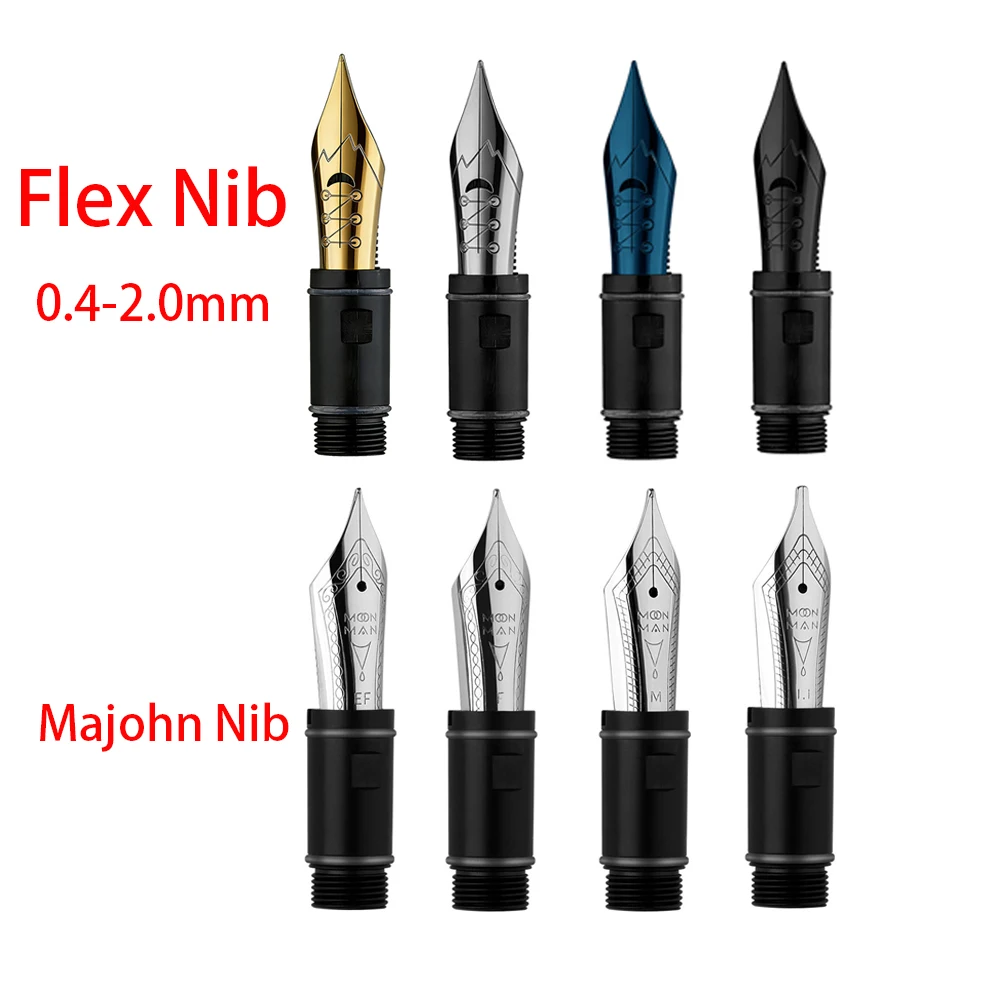 Pióro wieczne Hot MAJOHN P138 P136 Art Fountain Pen z miękką, elastyczną końcówką F / Końcówka Majohn do szkicowania kwiatów, gotyckiego pisma okrągłego, kreatywnych prac artystycznych i pisania. — zdjęcie produktu 6