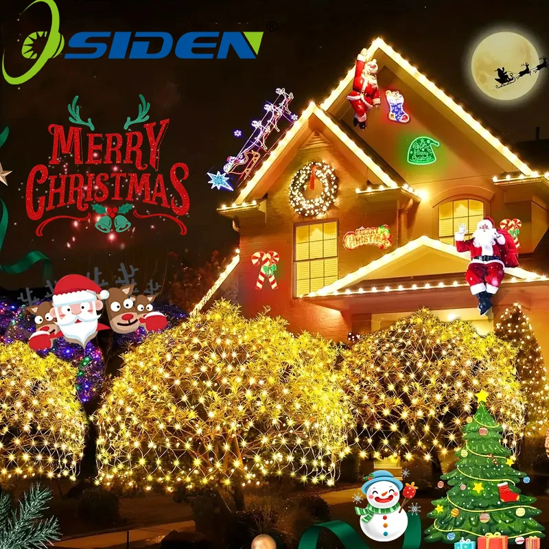 

1 шт., уличные солнечные сетчатые фонари, 8 режимов освещения, водонепроницаемый светодиодный сетчатый сказочный свет для сада, лужайки, вечеринки, рождественские декоративные