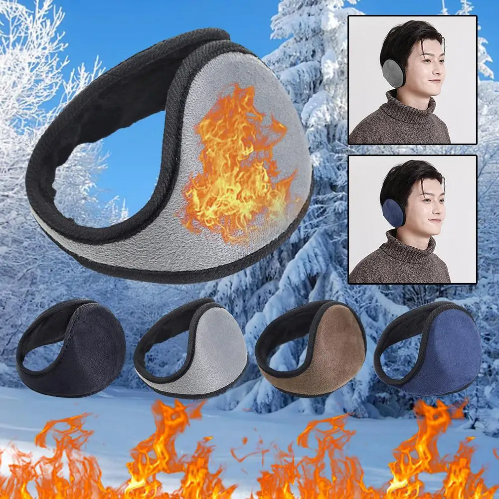 1PCS Thicken Plush Windproof Earmuffs Men Women Ear Warm Protector Winter Warm Fleece Earmuff Outdoor Cycling Warmer Ear Muffs