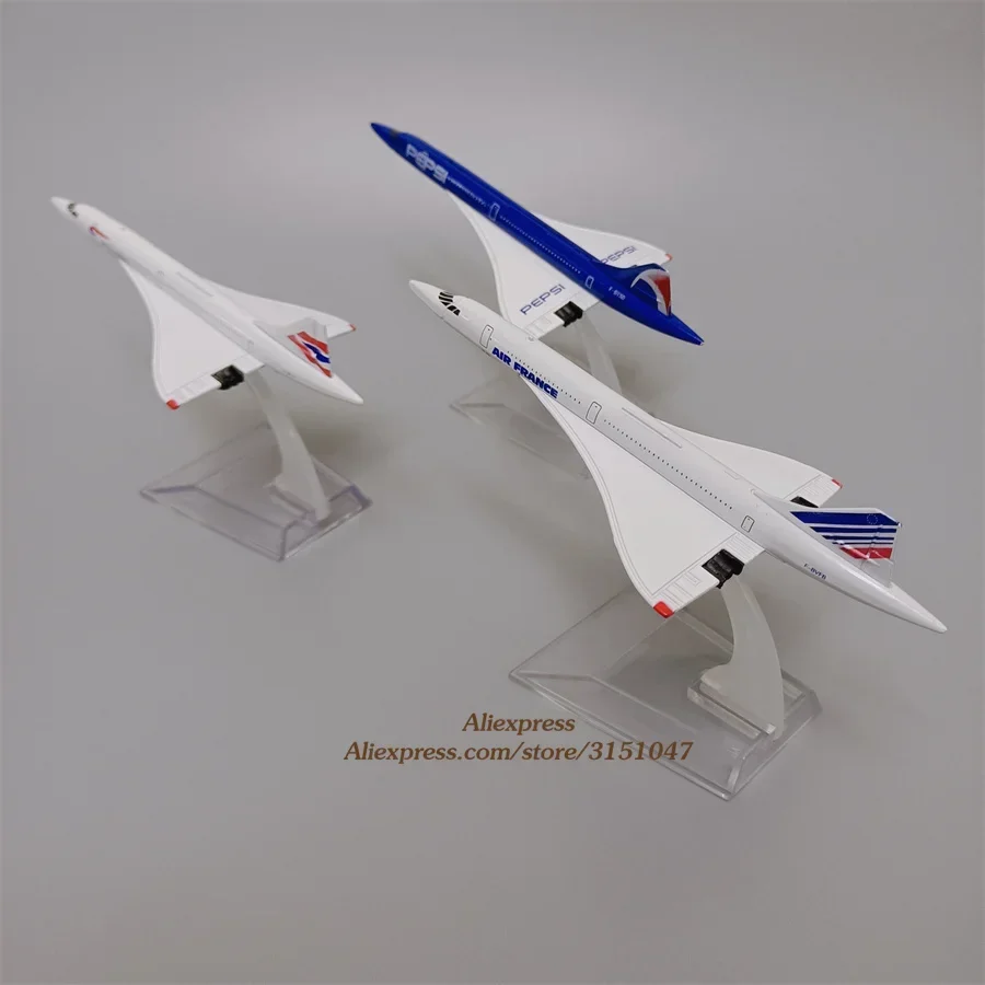 15.5cm Air France Concord Costa / British Aiways Concord Costa 1:400 Scale Diecast Air Plane Model Airplane Alloy Metal Aircraft