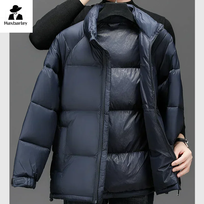 2024 nova chegada inverno jaqueta masculina moda clássico gola quente à prova de frio para baixo jaqueta unisex ao ar livre esqui à prova de vento parka