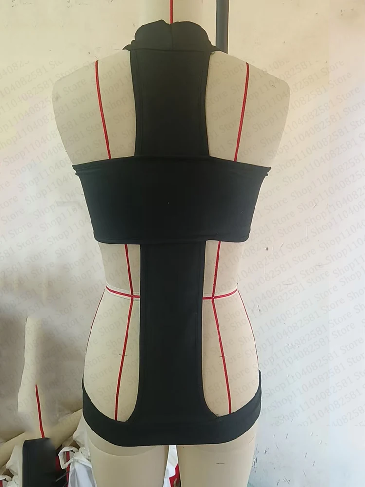 Summer sexy hanging collar sleeveless jumpsuit Gothic casual style Y2K gun print fashionable and comfortable fit jumpsuit emo