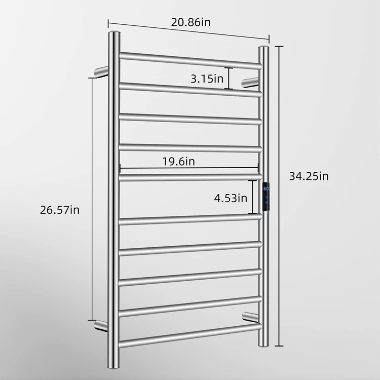Tendedero eléctrico de acero inoxidable 304 para baño, con calefacción, precio de fábrica al por mayor