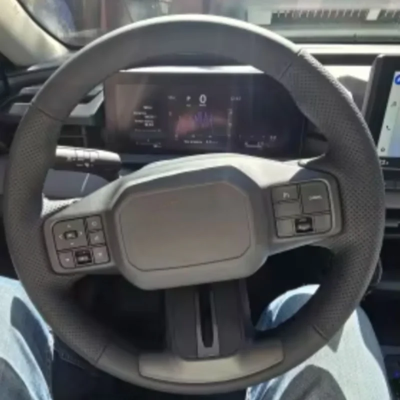 Hand Stitched Wear-Resistant NonSlip Steering Wheel Cover For Toyota RAV4 2026 2027 Car Steering Wheel Wrap Interior Accessories