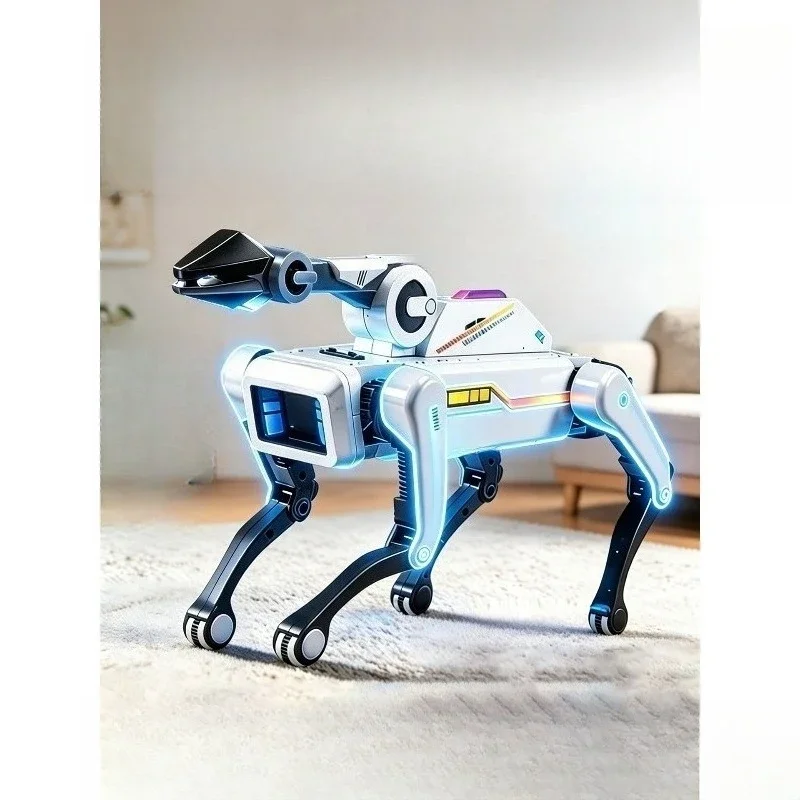 Smart AI robot dog remote programming educational toy, 2026 new cutting-edge tech boy birthday gift