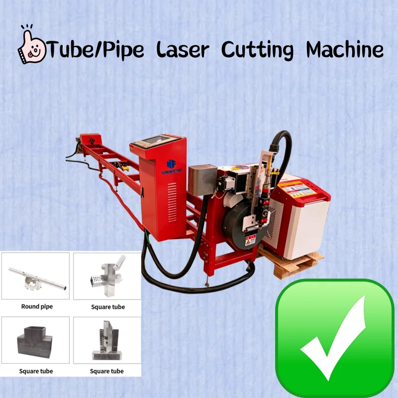Cutter Guardrails Simplified Version Fiber Laser Cutting Machine Pipe Laser Metal Square Tube CNC 1.5kw 2kw 3kw Tools for Sale