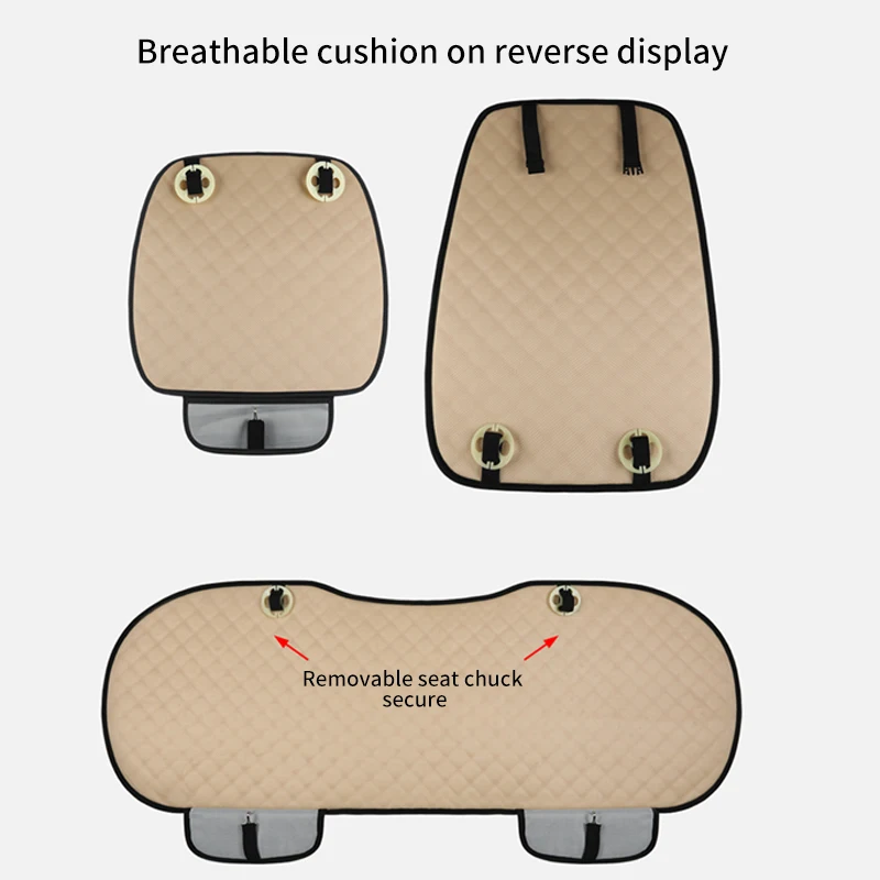 Linen Flax Car Seat Cover Protector front/rear Seat Backrest Cushion Pad Mat Auto Front Interior Styling car covers mat protect