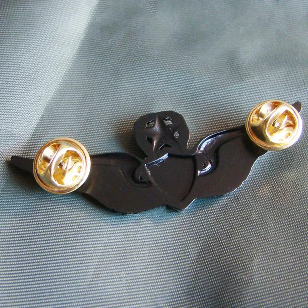 US BADGE ARMY MILITARY COMMAND PILOT AVIATOR METAL WINGS PIN BROOCH