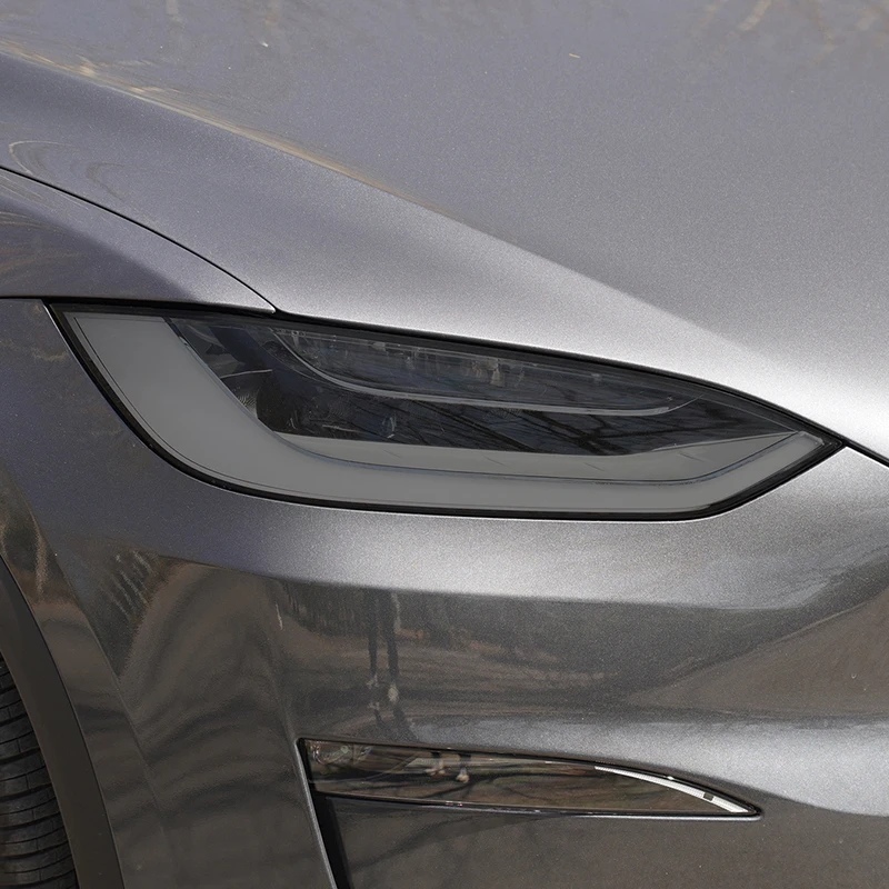 For Tesla Model X 2016-2022 Car Exterior Headlight Anti-scratch Front Lamp Tint TPU Protective Film Accessories Sticker