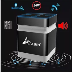 Adin 26w Vibro Speaker Bluetooth Portable Audio Music Center Vibration Speaker Anti-neighbor Soundbar Subwoofer Column Speakers