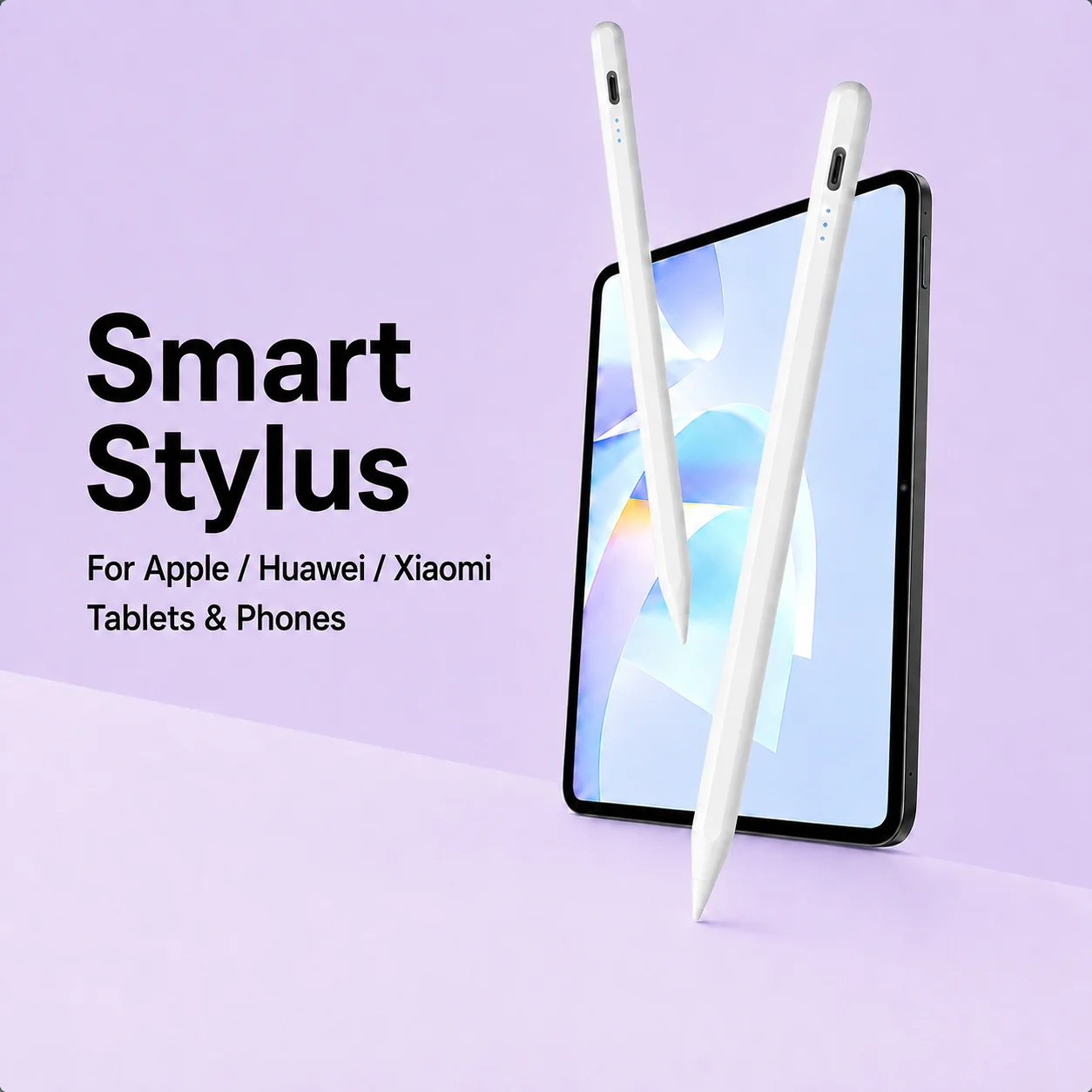 Universal Capacitive Stylus Pen for Apple Huawei Xiaomi Tablets & Phones, Smooth Writing Low Latency Touch Screen Pencil