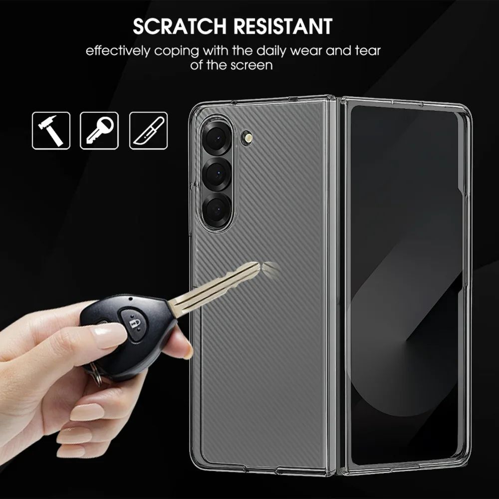 磁気透明ケース Magsafe ワイヤレス充電アンチスクラッチフロントバックバンパー Samsung Galaxy Z Fold 7 電話アクセサリー用