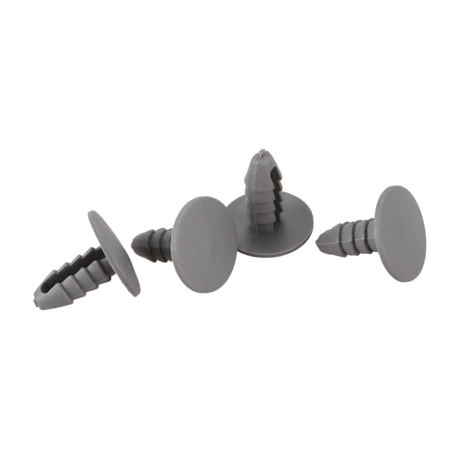 50PCS 8mm Hole Gray Plastic Rivet Door Push in CLip for Car