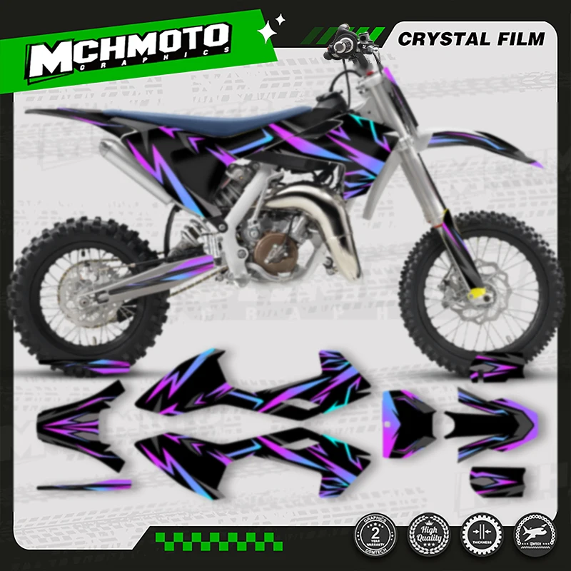 

MCHMFG MOTOR Graphic Stickers Decal Kits For Husqvarna 2016 2017 2018 2019 2020 2021 2022 2023 TC65 TC65 008