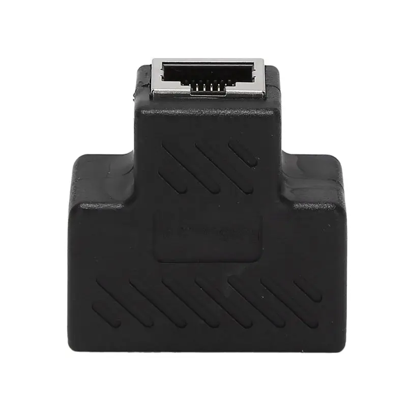 ABZC 6Pcs 2 Port RJ45 Splitter Adapter LAN Network Ethernet Extender Connector 1 to 2 Female for Cat5 Cat6 Cat7