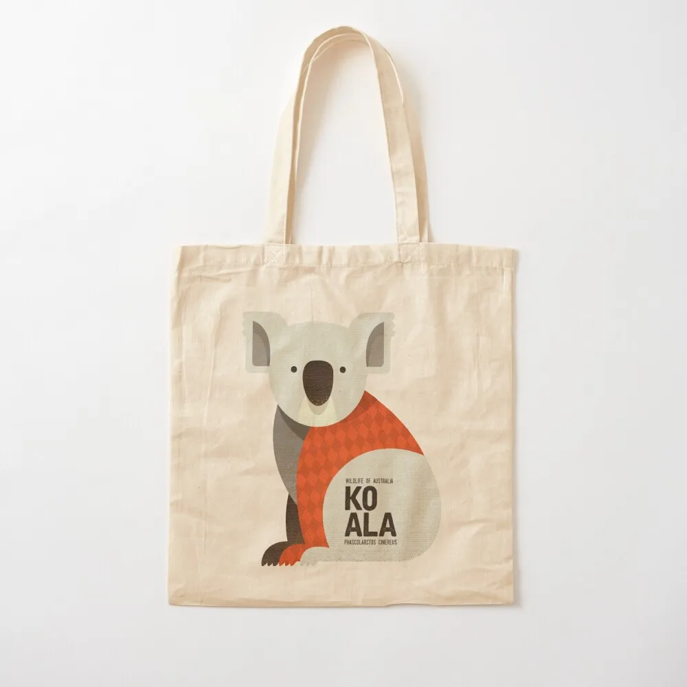 Retro Koala Tote Bag Canvas bag for women Canvas shoulder bag Custom tote men's Canvas Tote