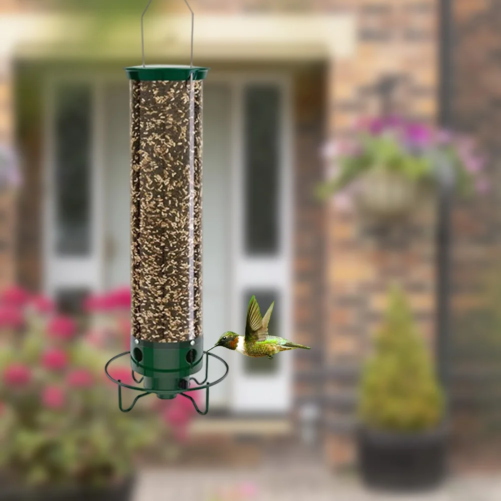 5 Pounds Wild Bird Feeder No Toxic Spin Food Feeder Squirrel-Proof Bird Drinker Feeder Large Capacity for Outdoor Hanging