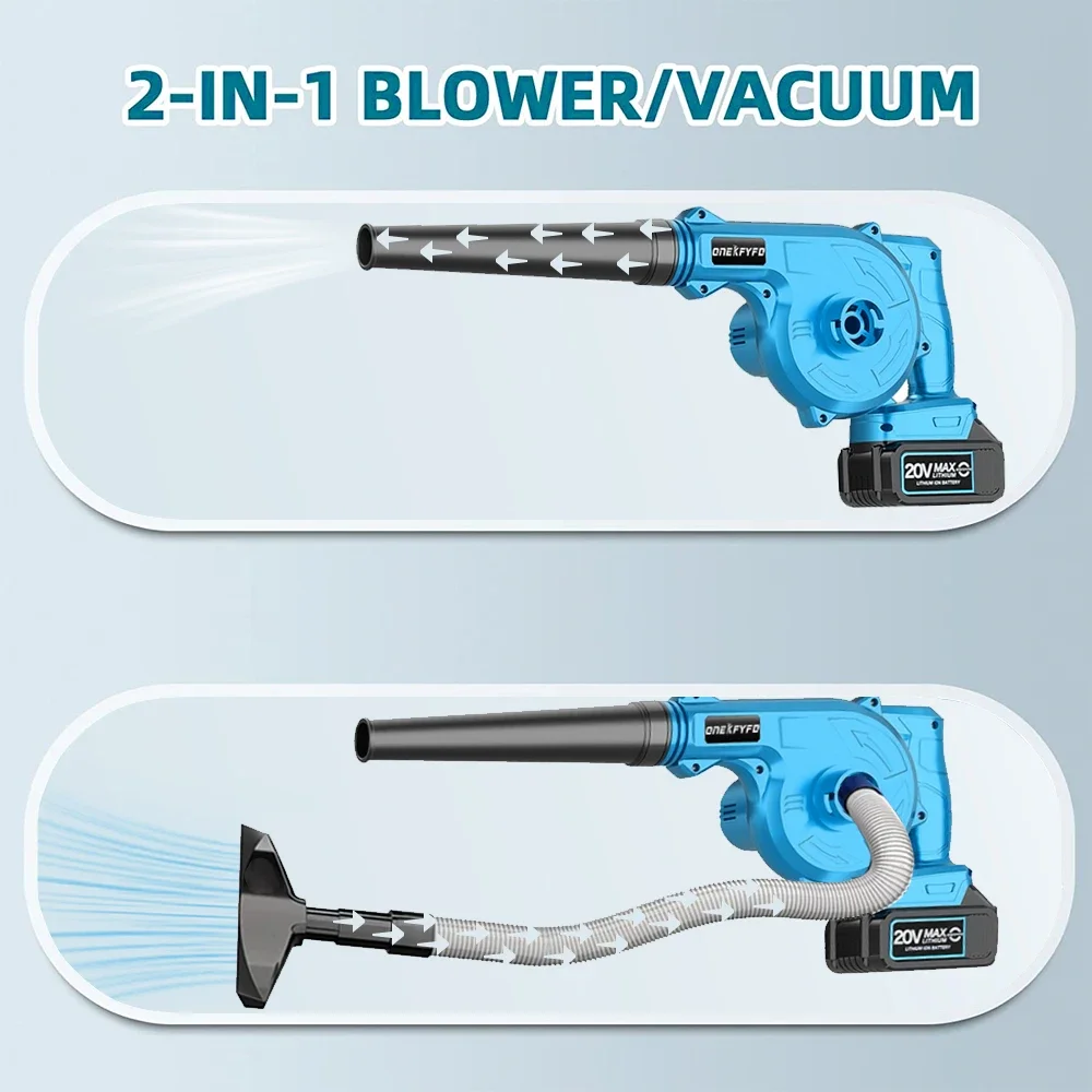 2 In 1 Electric Air Blower & Suction Portable Handheld Leaf Computer Dust Collector Cleaner Power Tool for Makita 18V Battery