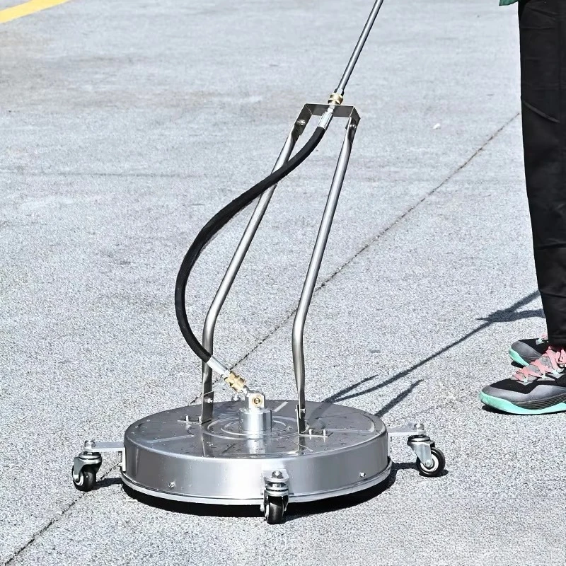 

New 18-inch stainless steel surface cleaner, high-pressure electric cold water cleaner, 4-wheel yard cleaner
