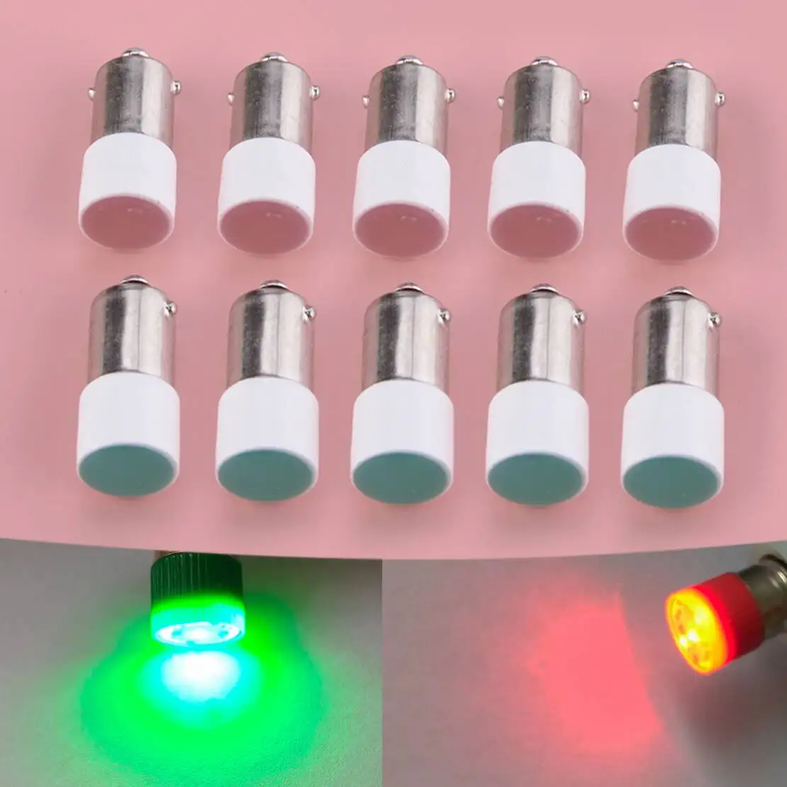 

5 шт. красные и зеленые светодиодные лампы 24 В, замена подходит для Lionel MTH 153 сигнальная лампа